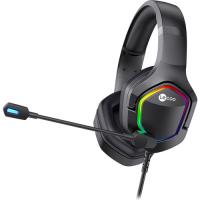 Lenovo LECOO HT403 3.5 MM Jacklı  RGB AYDINLATMALI KABLOLU KULAKLIK SİYAH